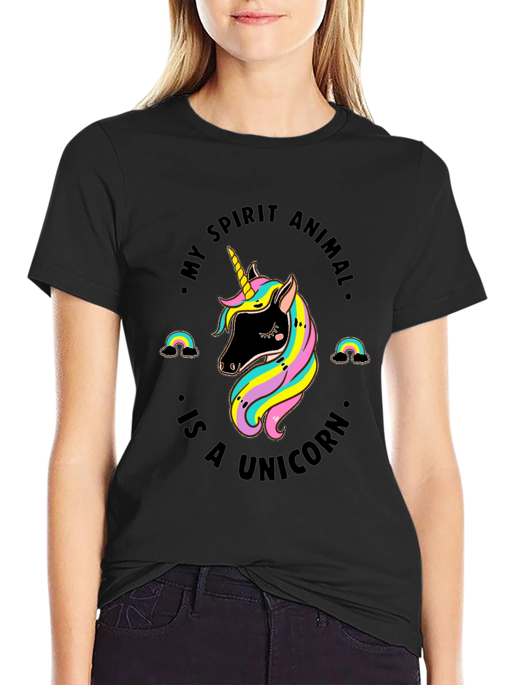 Unicorn Spirit Animal Graphic Tee