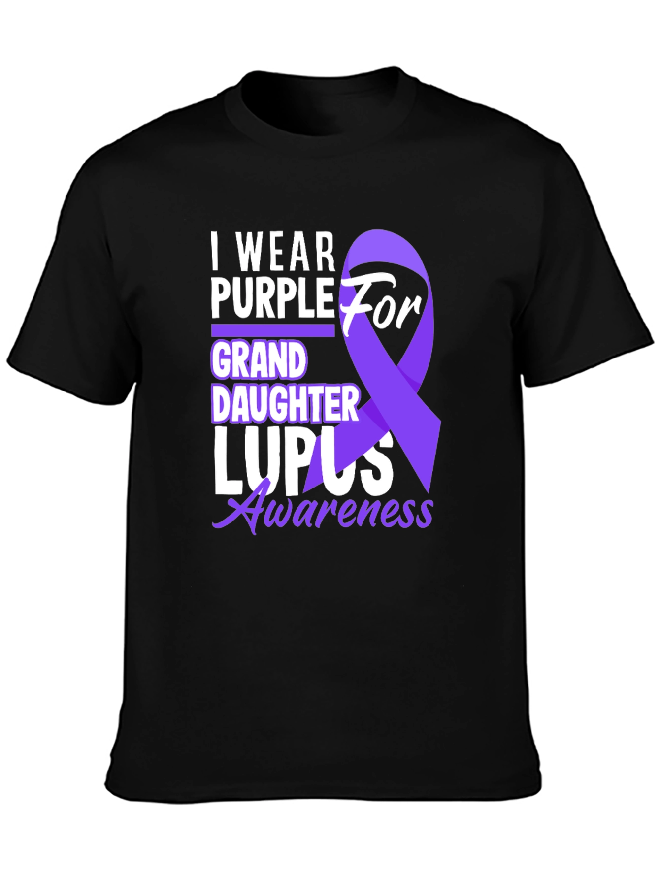 Purple Lupus Awareness Granddaughter T-Shirt