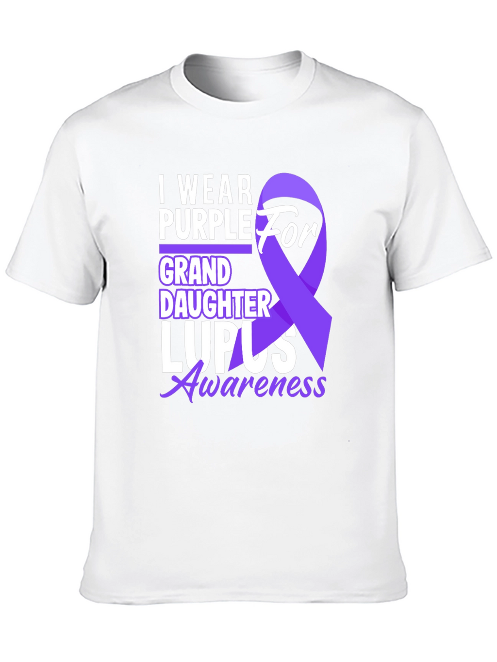 Purple Lupus Awareness Granddaughter T-Shirt