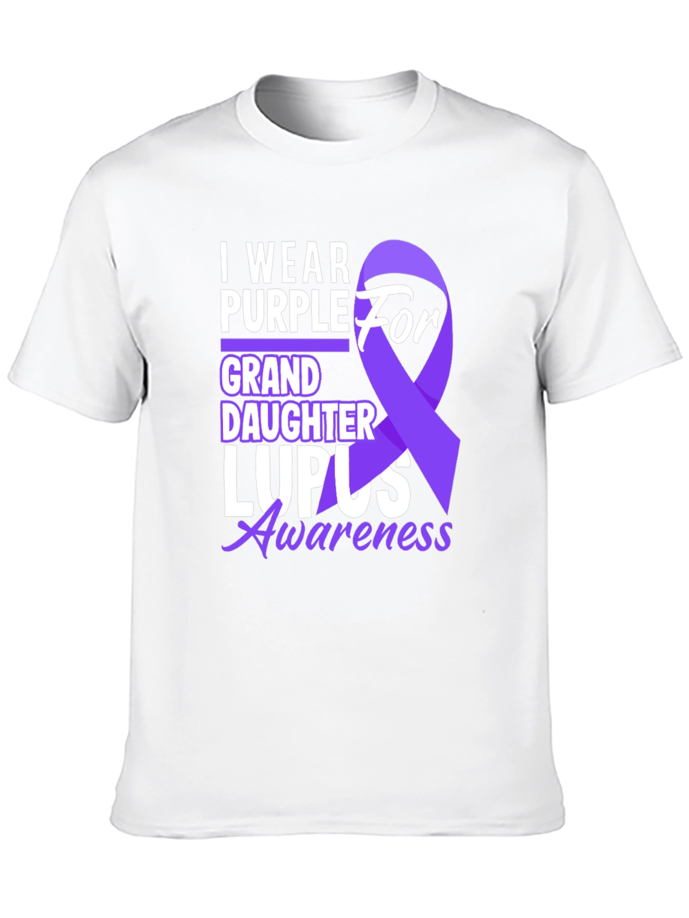 Purple Lupus Awareness Granddaughter T-Shirt