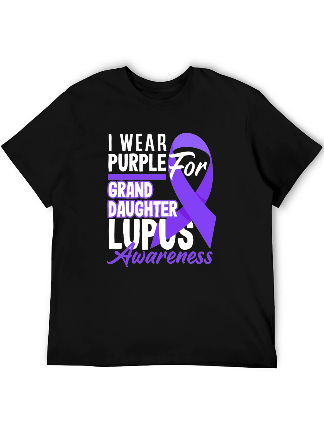 Purple Lupus Awareness Granddaughter T-Shirt