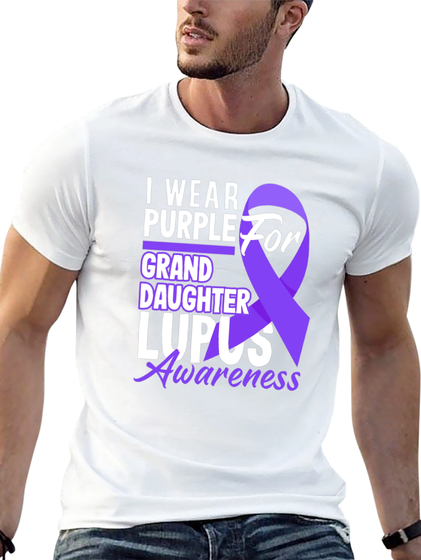 Purple Lupus Awareness Granddaughter T-Shirt