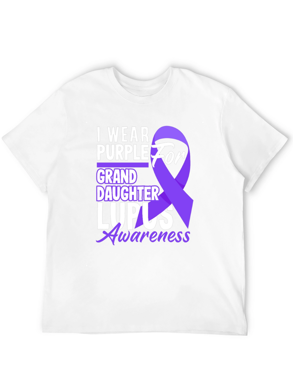Purple Lupus Awareness Granddaughter T-Shirt
