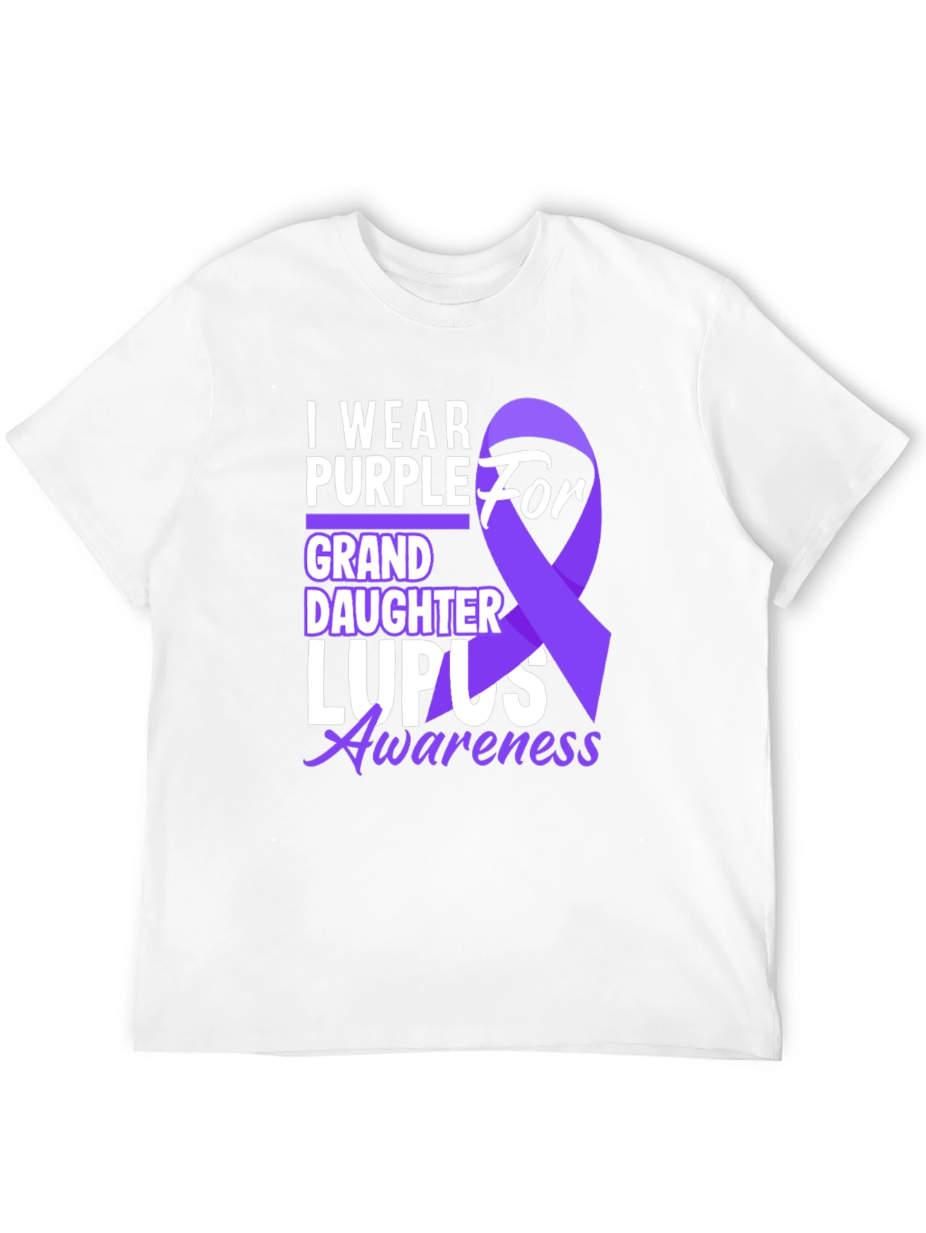 Purple Lupus Awareness Granddaughter T-Shirt