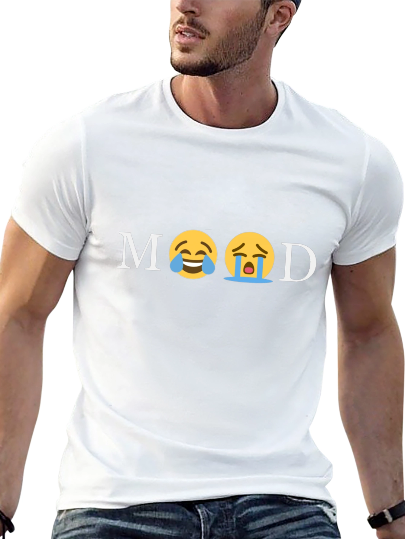 Mood Emoji Graphic Print T-Shirt