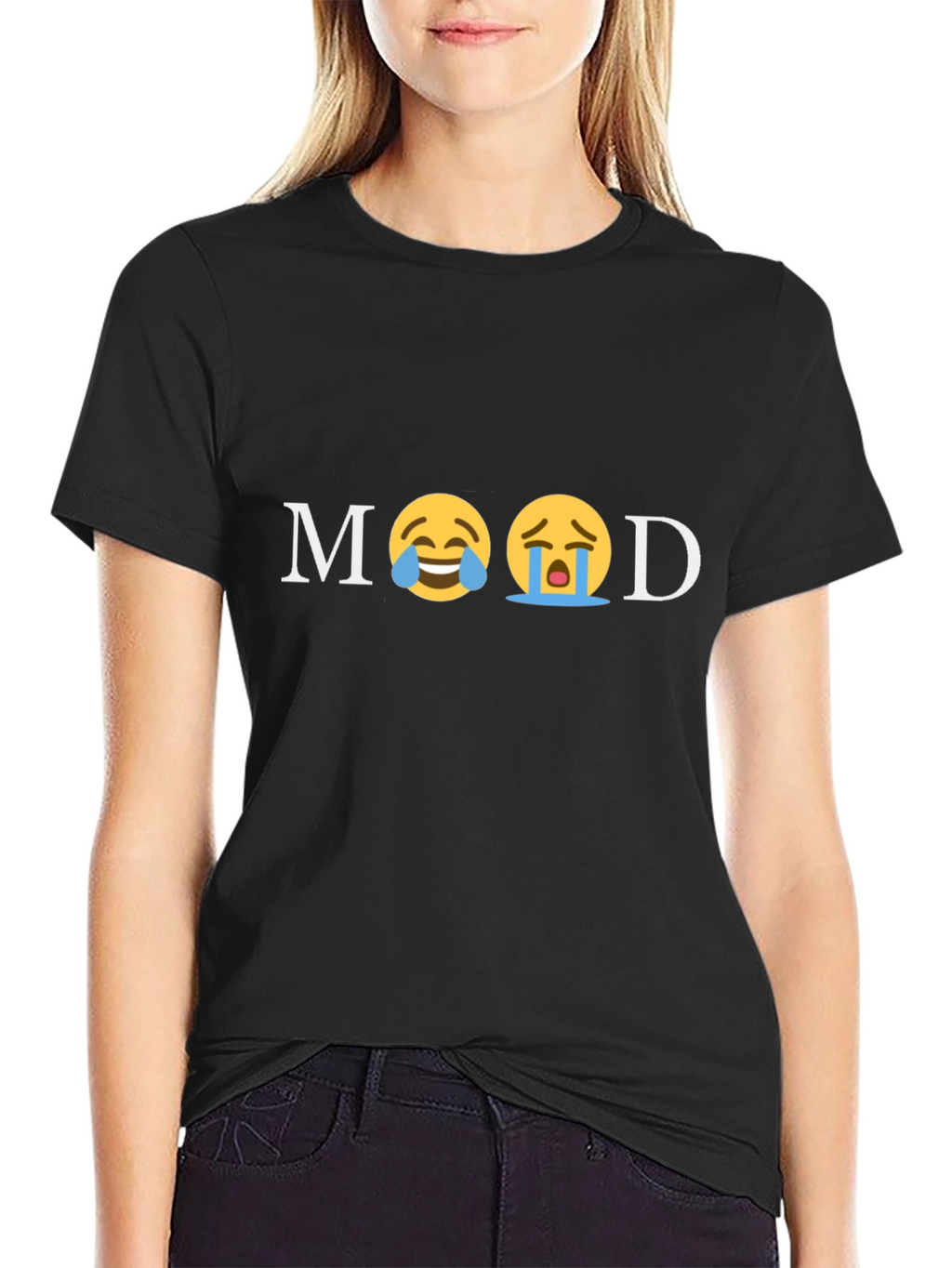 Mood Emoji Graphic Print T-Shirt