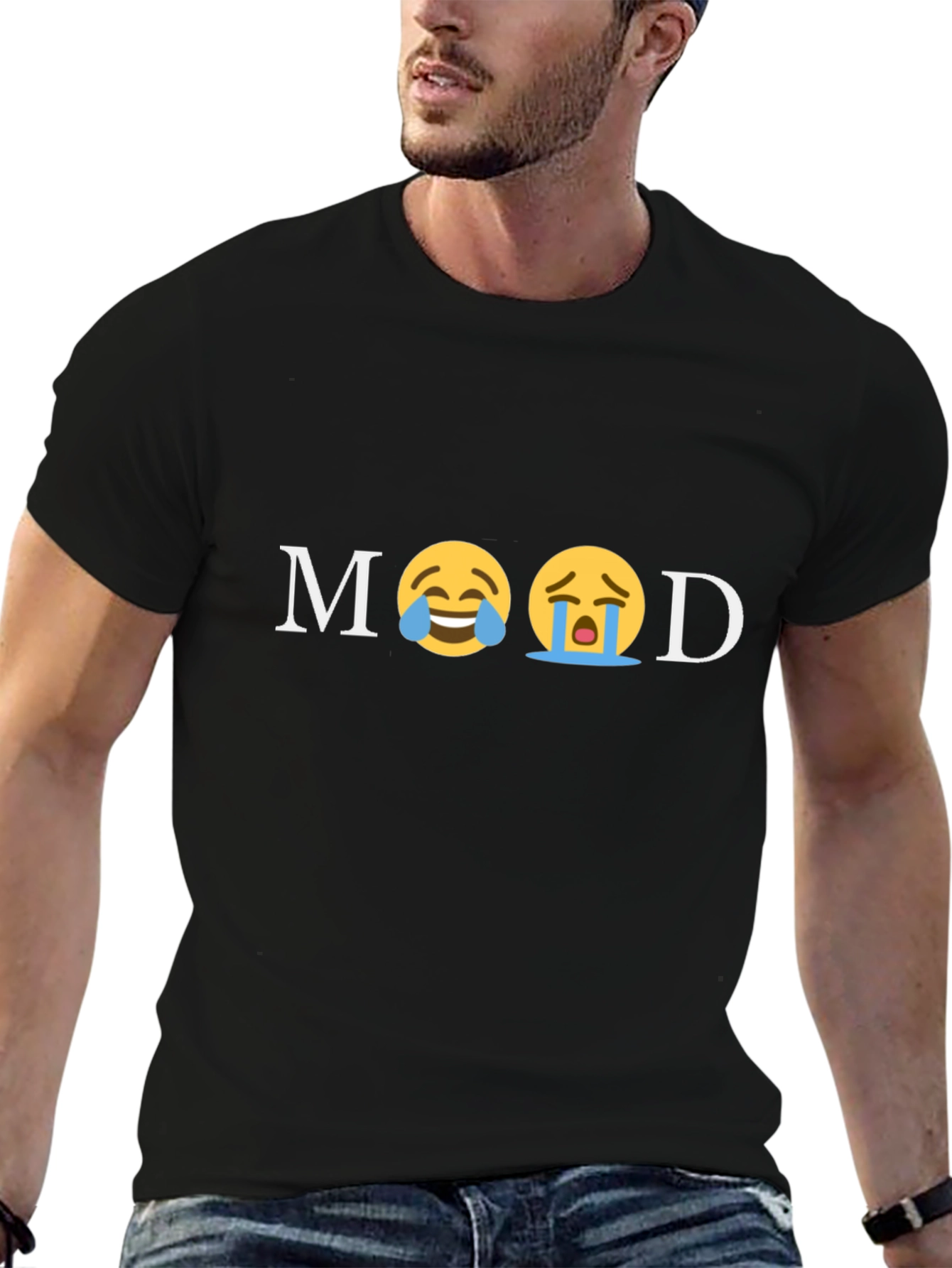Mood Emoji Graphic Print T-Shirt