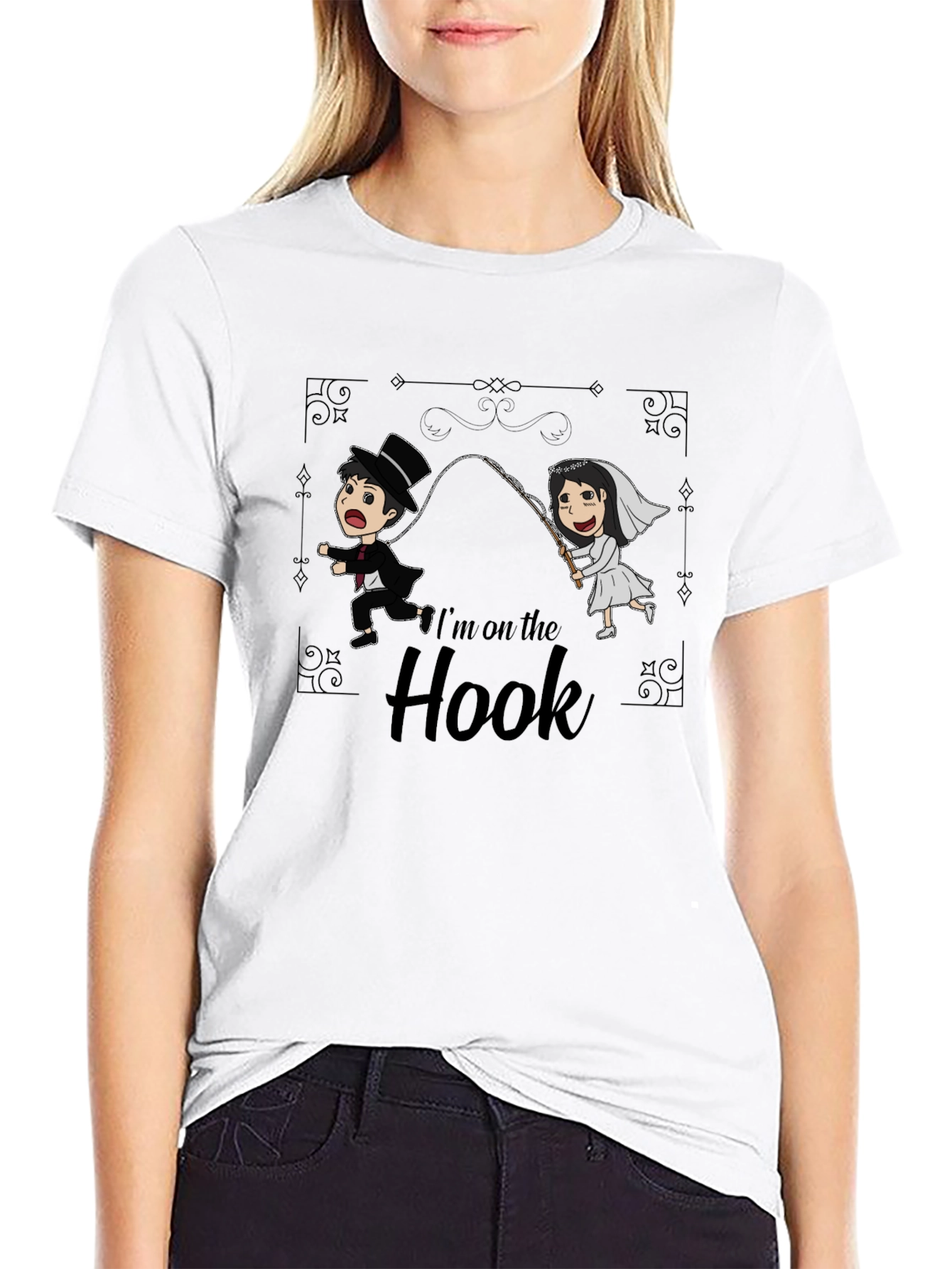 Im On The Hook T-Shirt - Wedding Humor