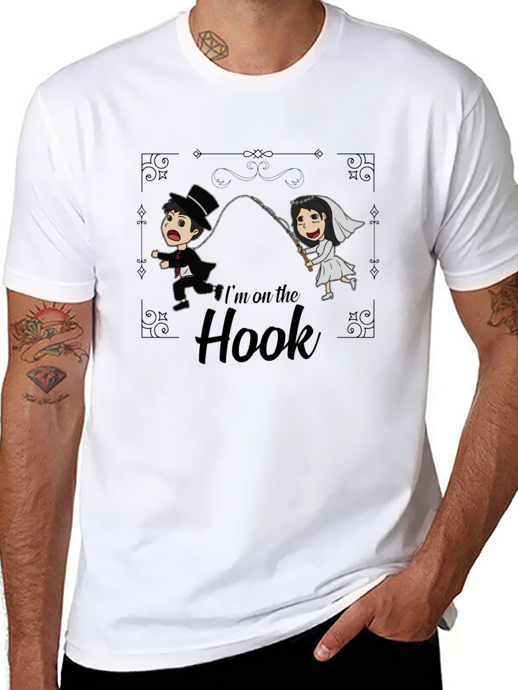 Im On The Hook T-Shirt - Wedding Humor