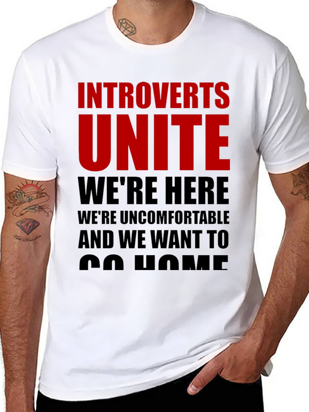 Introvert Unite T-Shirt - Funny Slogan Tee