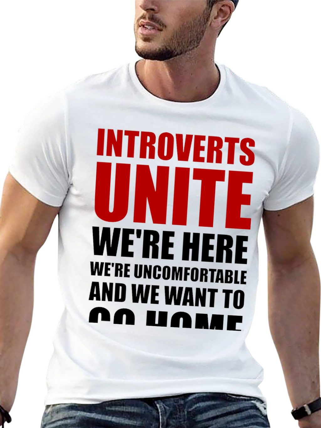 Introvert Unite T-Shirt - Funny Slogan Tee