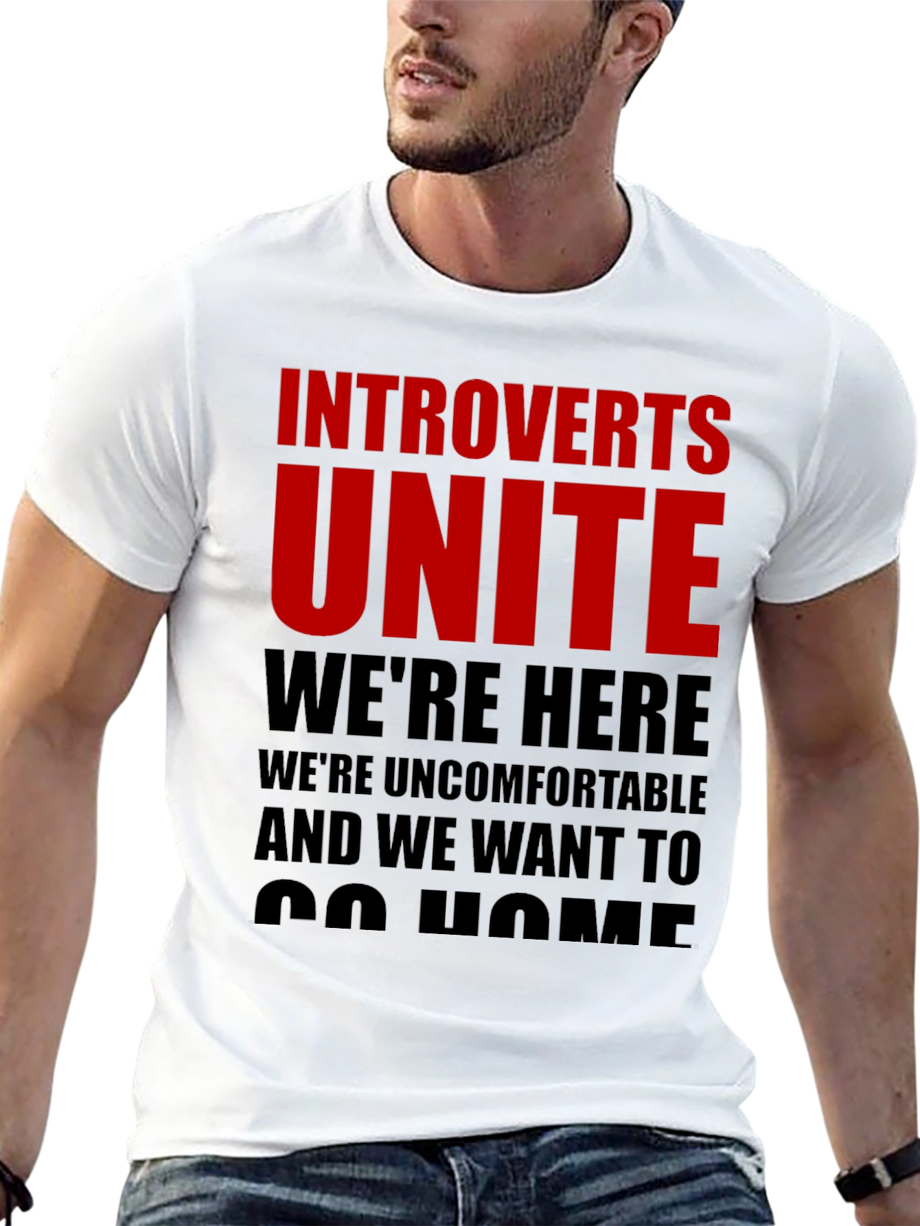 Introvert Unite T-Shirt - Funny Slogan Tee