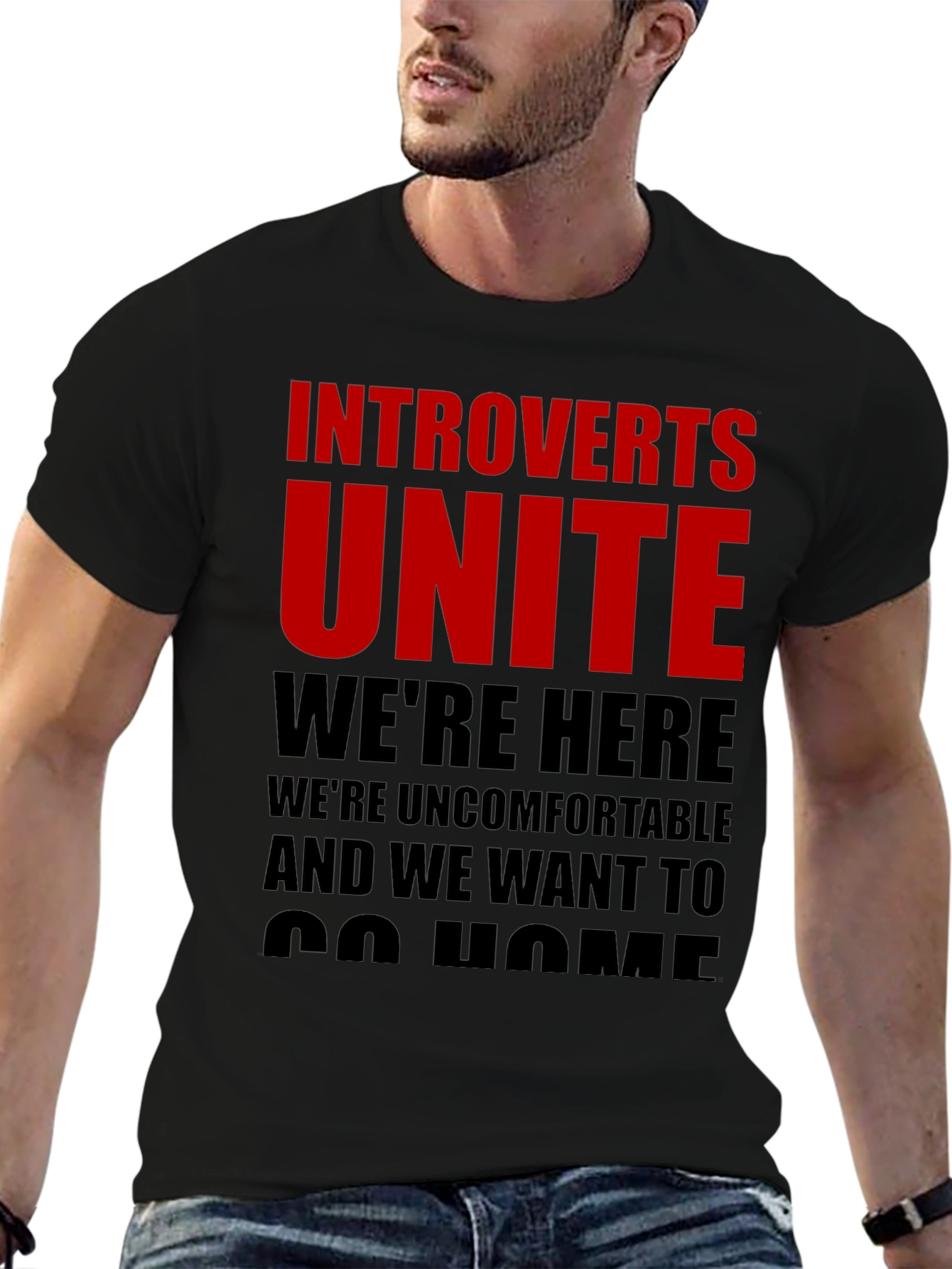 Introvert Unite T-Shirt - Funny Slogan Tee