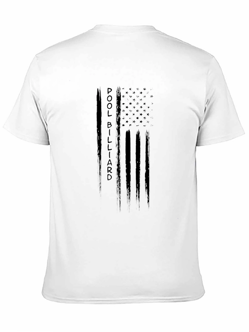 Pool Billiard T-Shirt - American Flag Design