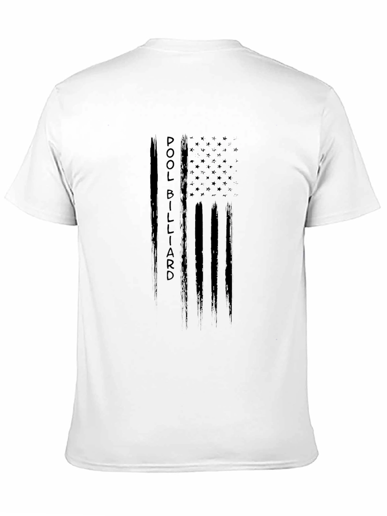 Pool Billiard T-Shirt - American Flag Design
