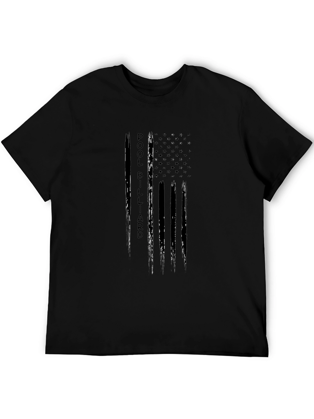 Pool Billiard T-Shirt - American Flag Design