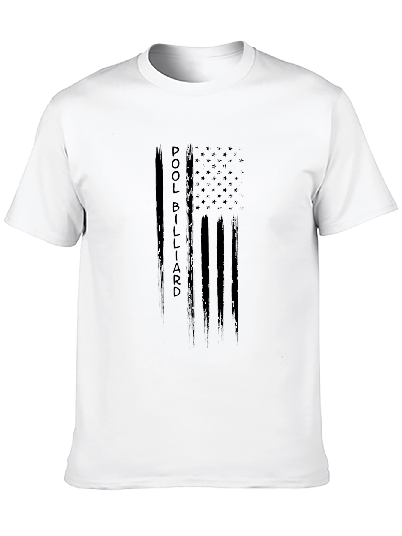 Pool Billiard T-Shirt - American Flag Design