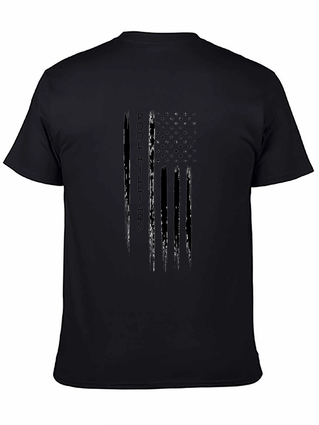Pool Billiard T-Shirt - American Flag Design