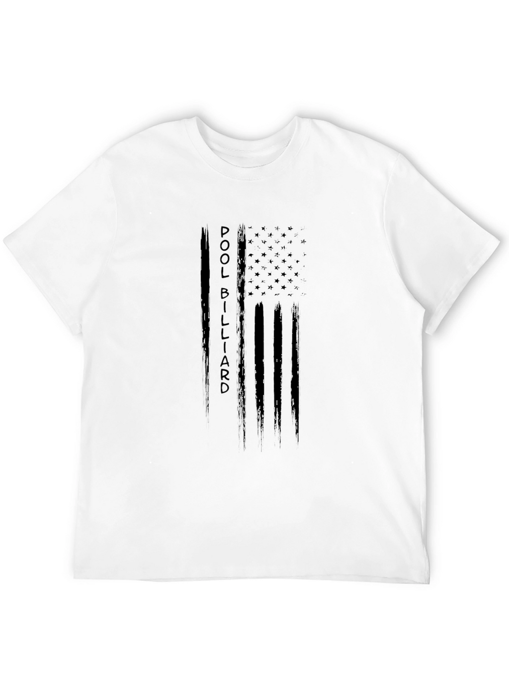 Pool Billiard T-Shirt - American Flag Design