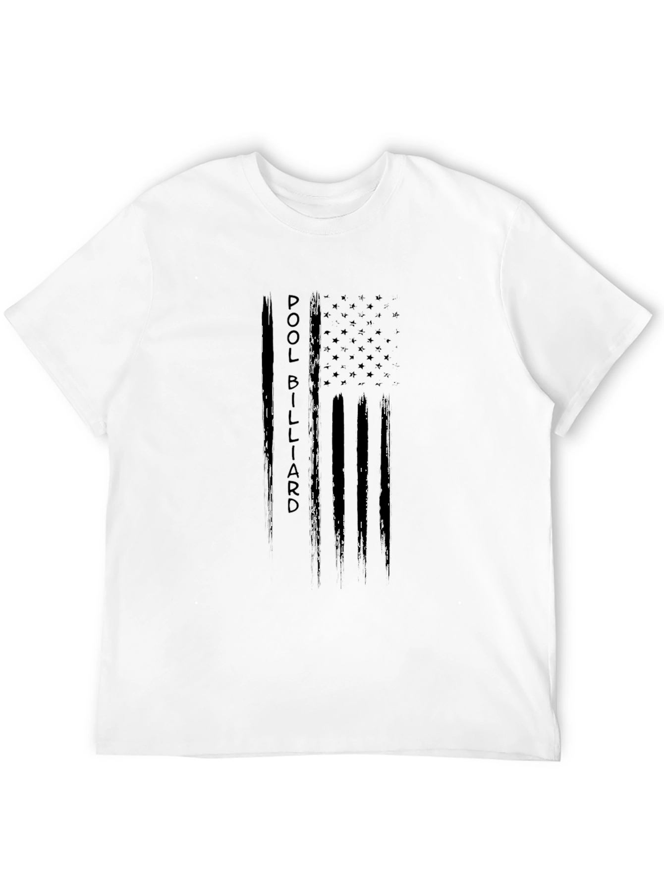Pool Billiard T-Shirt - American Flag Design