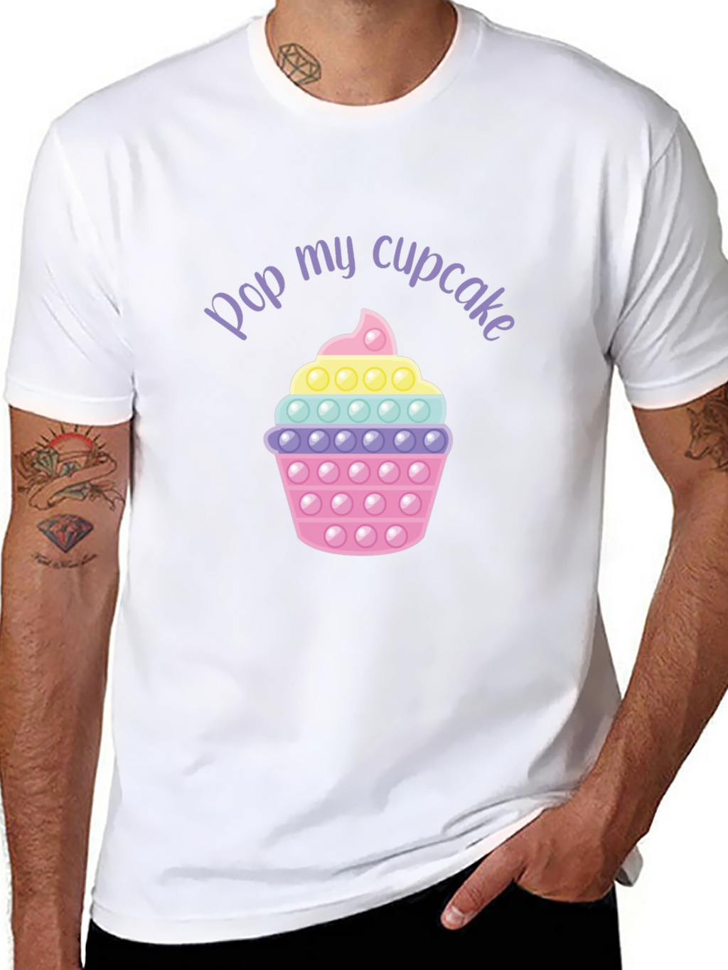 Pop My Cupcake T-Shirt - Fun Graphic Tee