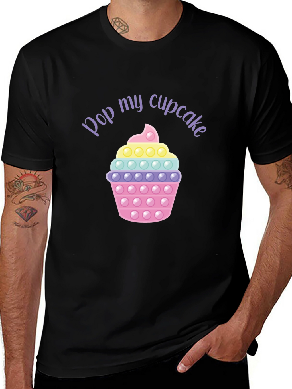 Pop My Cupcake T-Shirt - Fun Graphic Tee