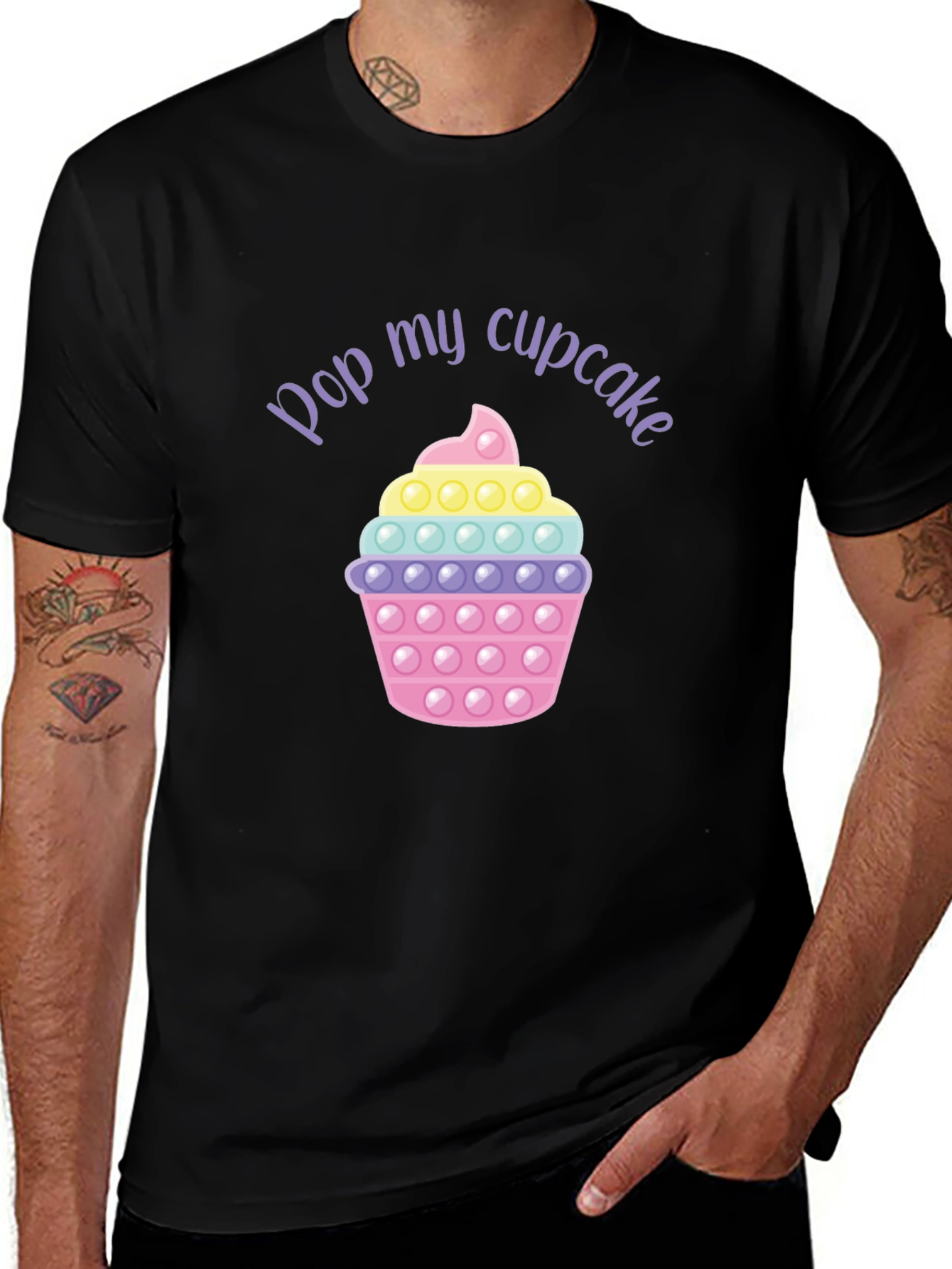 Pop My Cupcake T-Shirt - Fun Graphic Tee