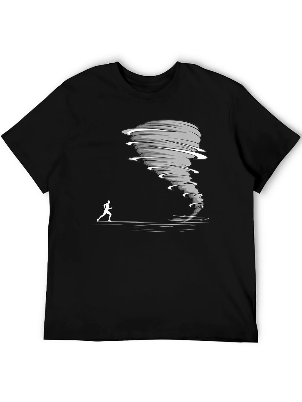 Tornado Chaser Graphic Tee - Black Cotton