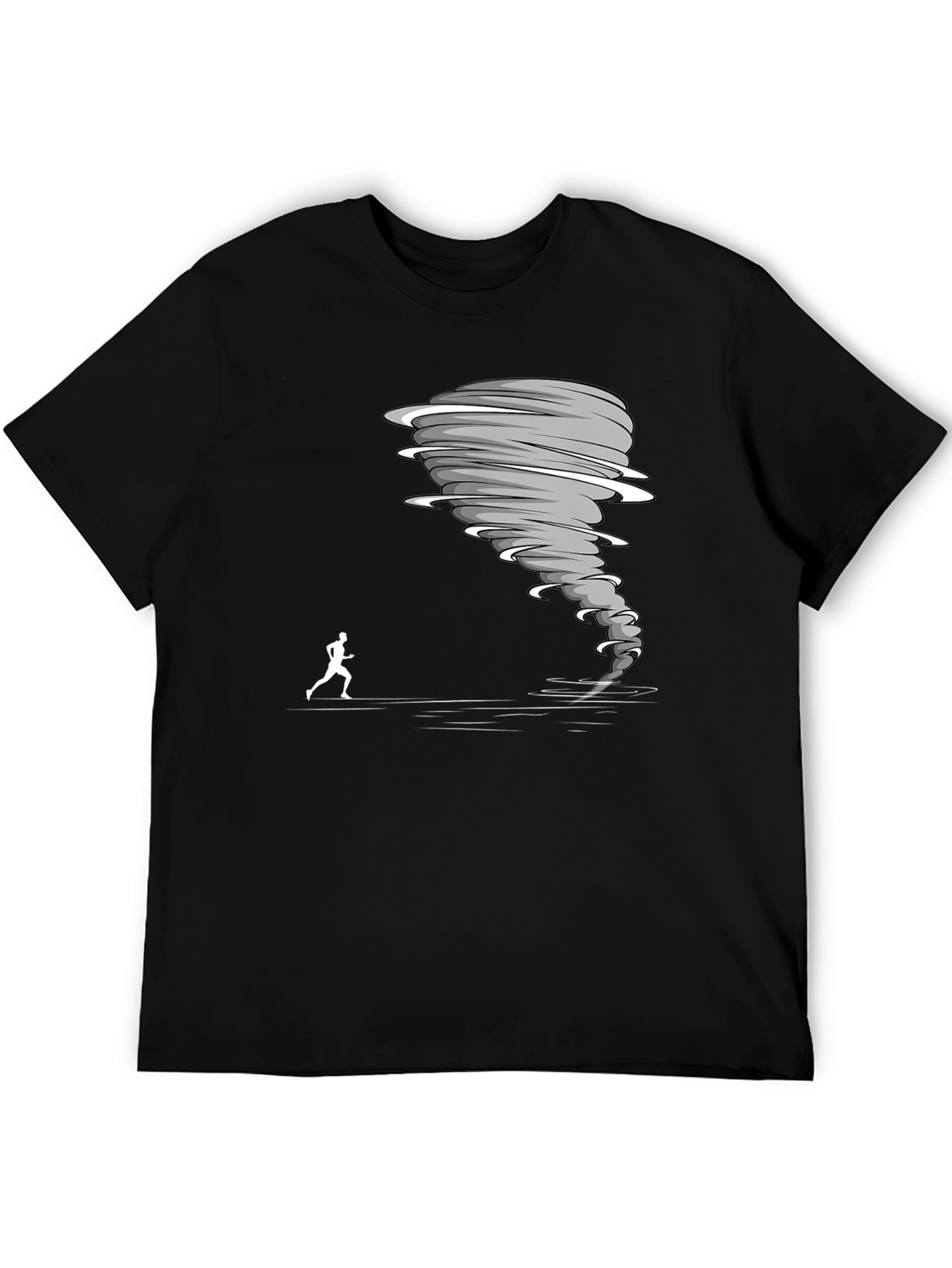 Tornado Chaser Graphic Tee - Black Cotton