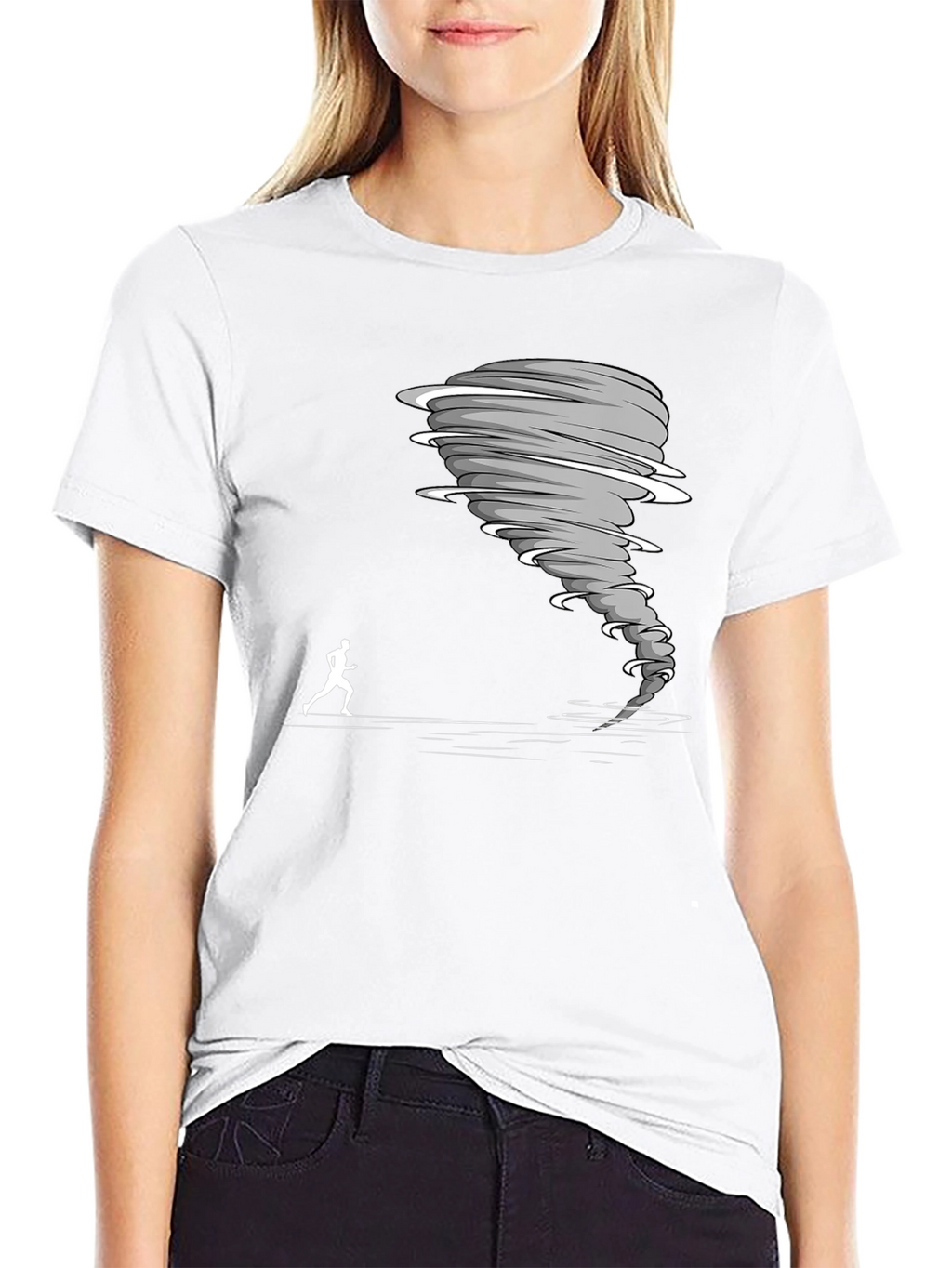 Tornado Chaser Graphic Tee - Black Cotton