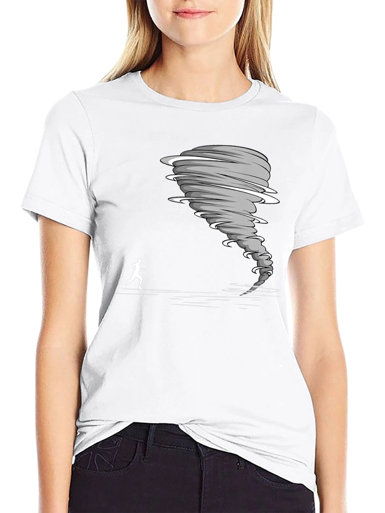 Tornado Chaser Graphic Tee - Black Cotton