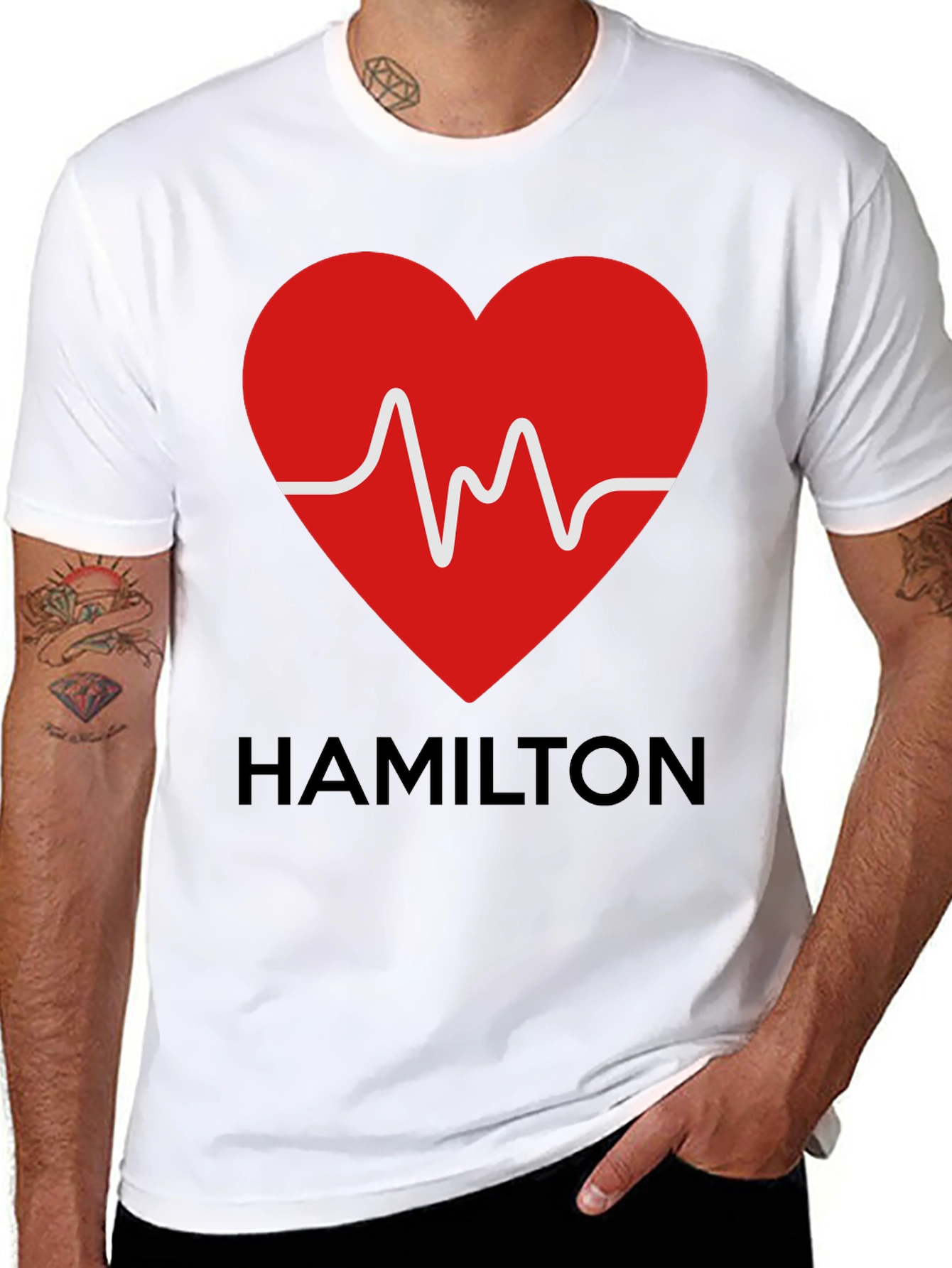 Hamilton Heartbeat T-Shirt - Formula 1 Fan Apparel