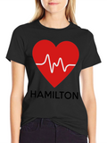 Hamilton Heartbeat T-Shirt - Formula 1 Fan Apparel