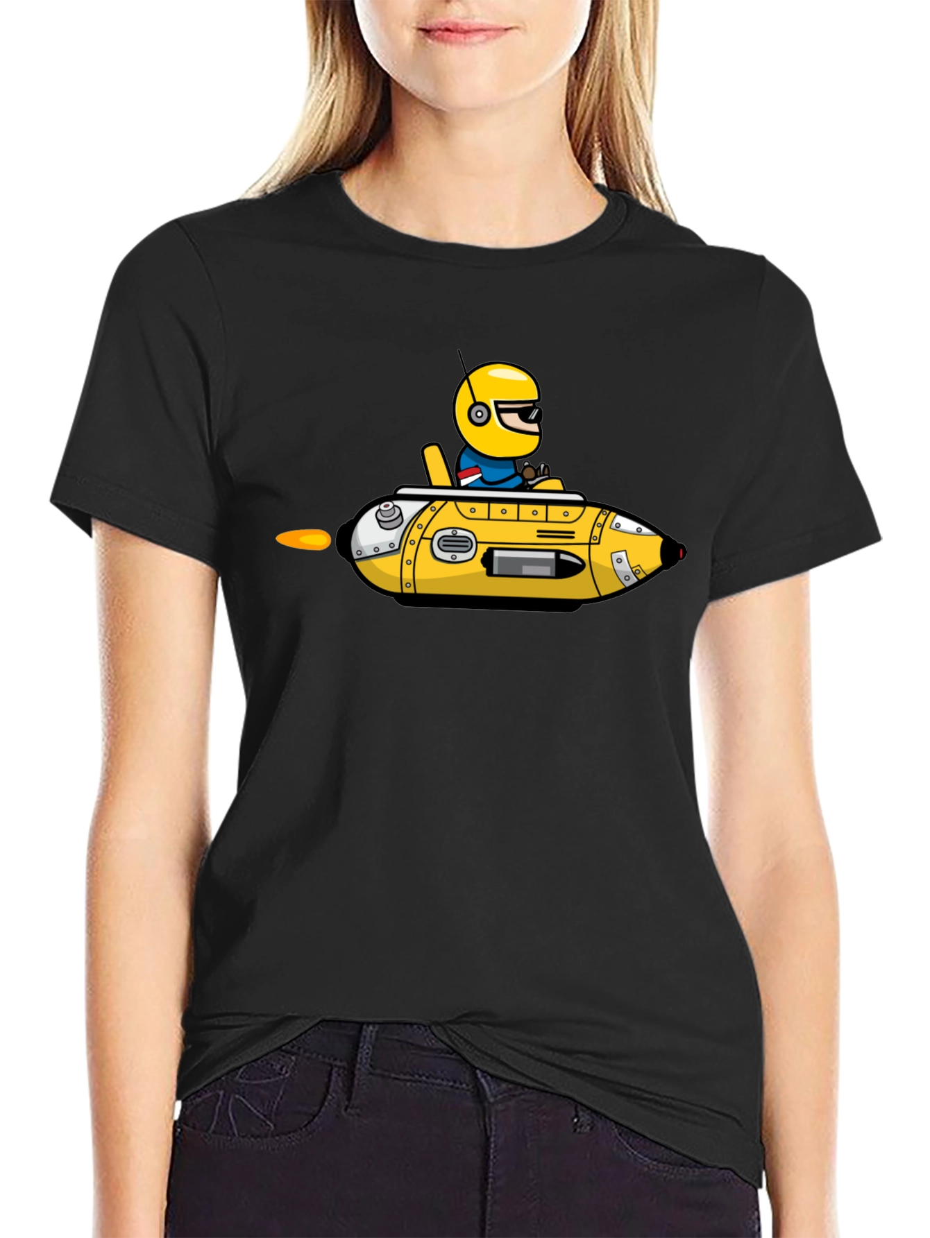 Cartoon Submarine T-Shirt