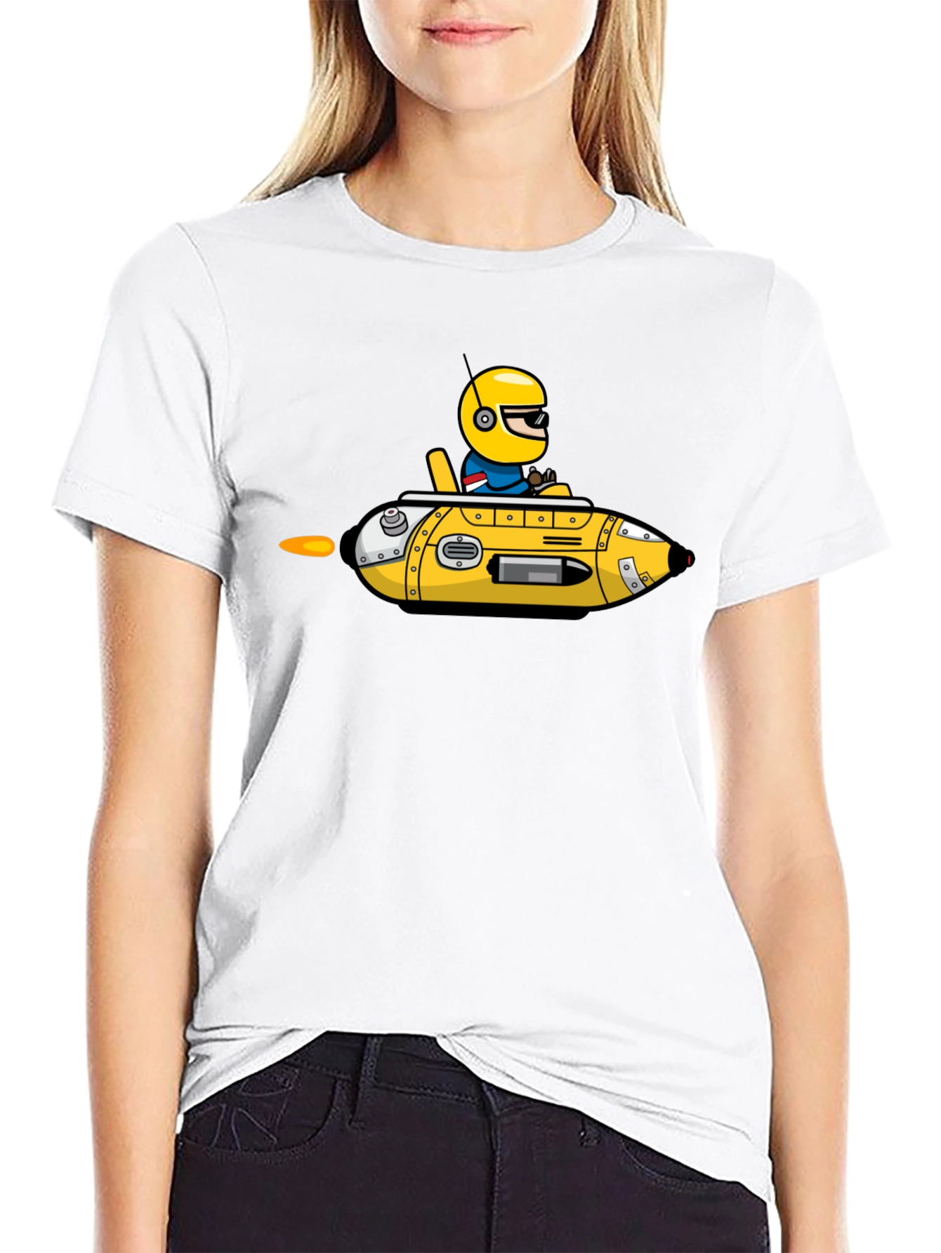 Cartoon Submarine T-Shirt