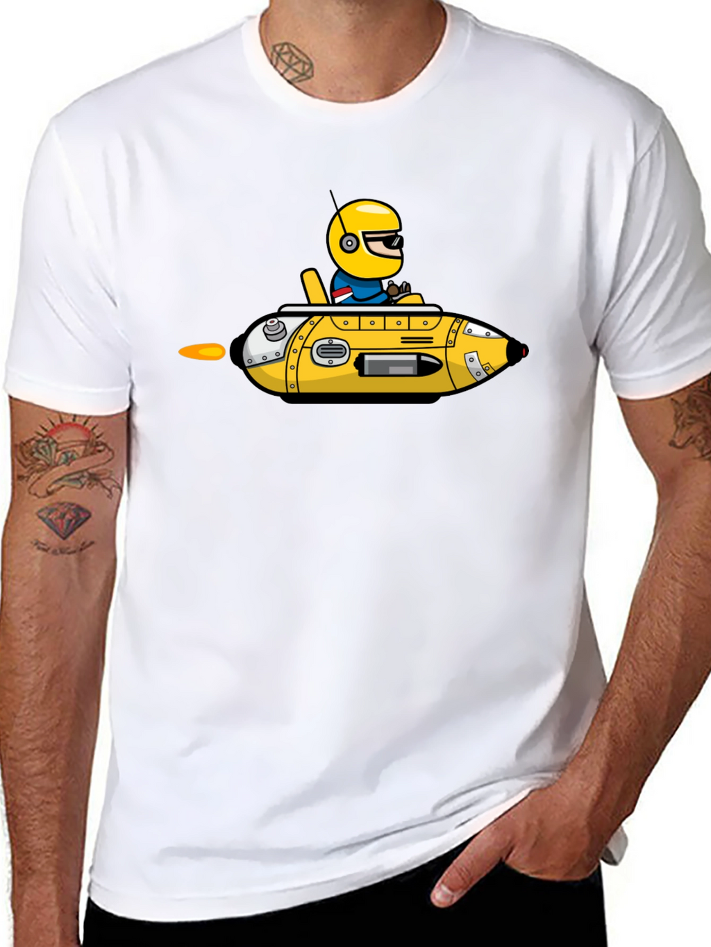 Cartoon Submarine T-Shirt
