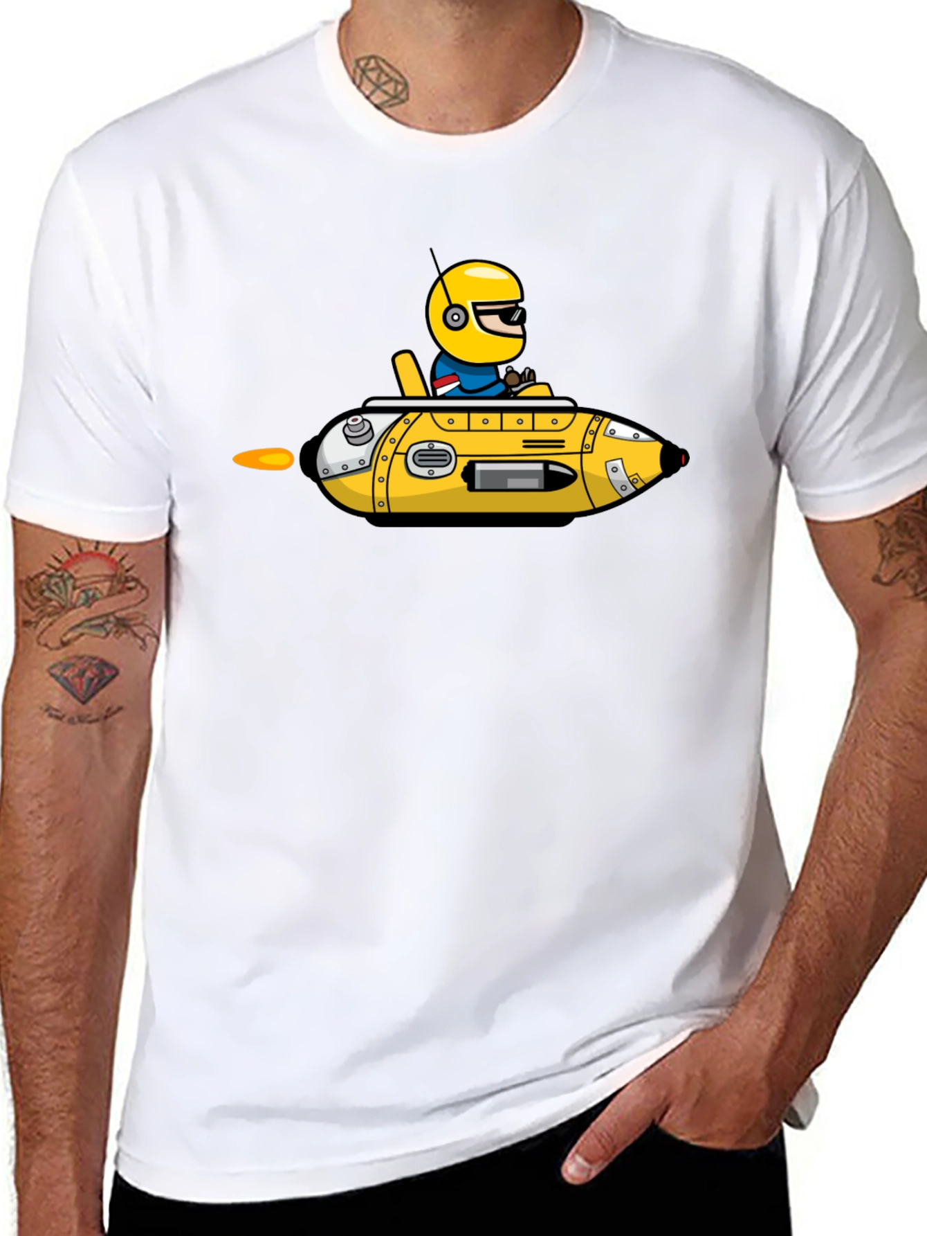 Cartoon Submarine T-Shirt