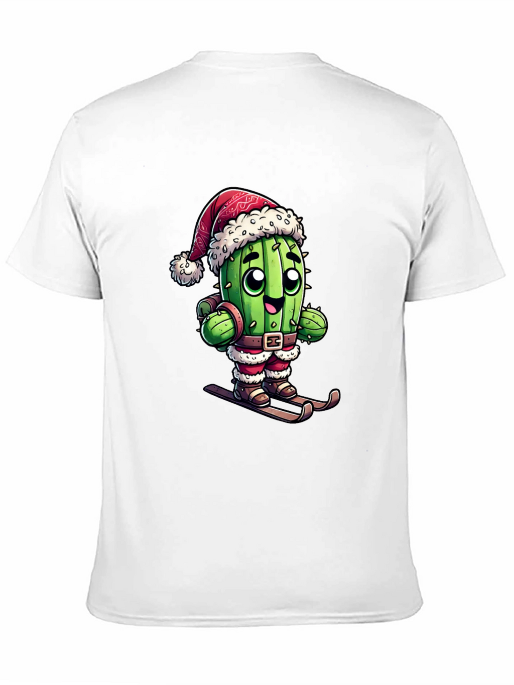 Santa Cactus Ski T-Shirt