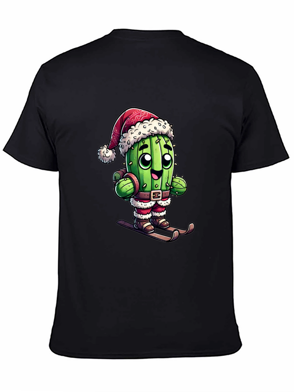 Santa Cactus Ski T-Shirt