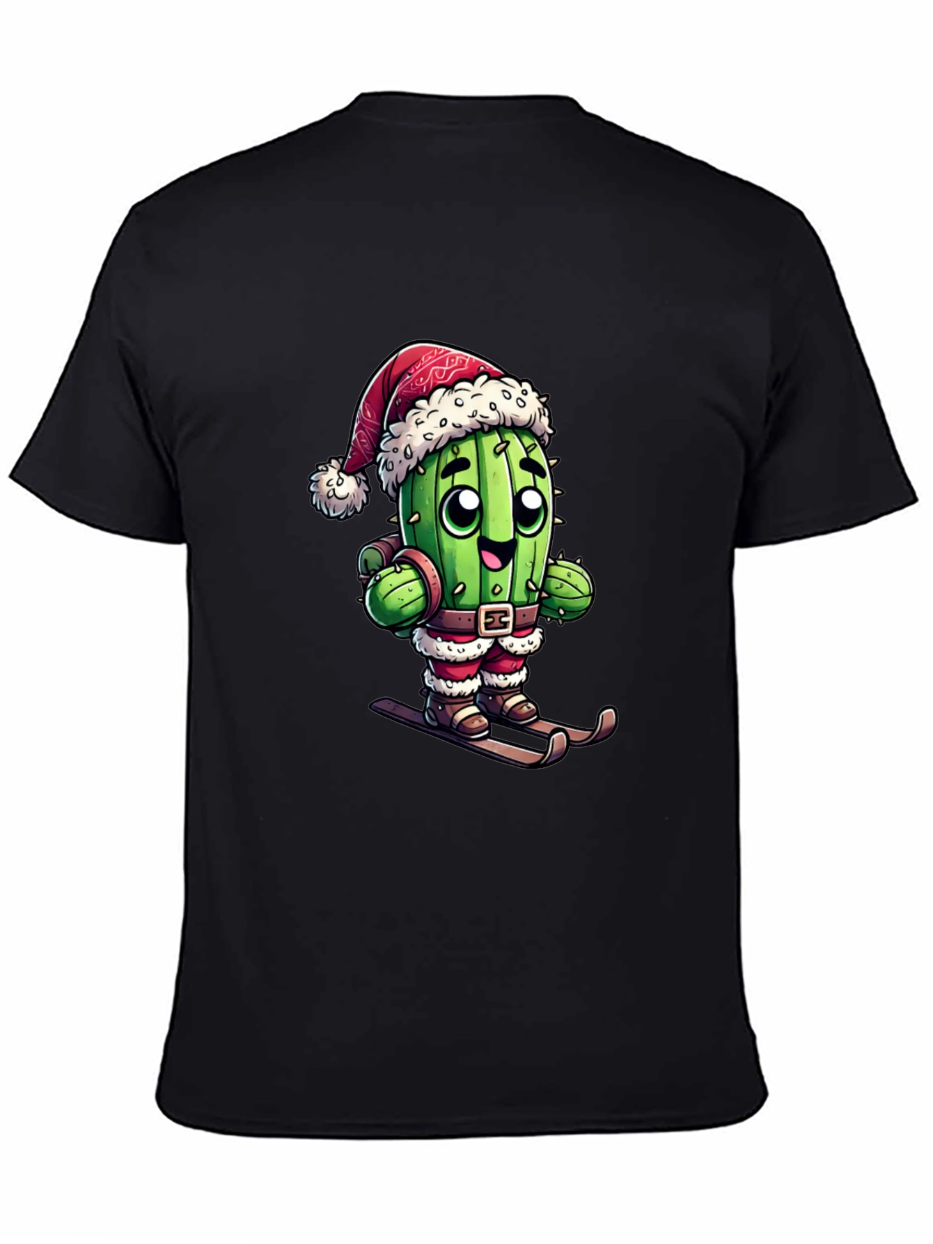 Santa Cactus Ski T-Shirt