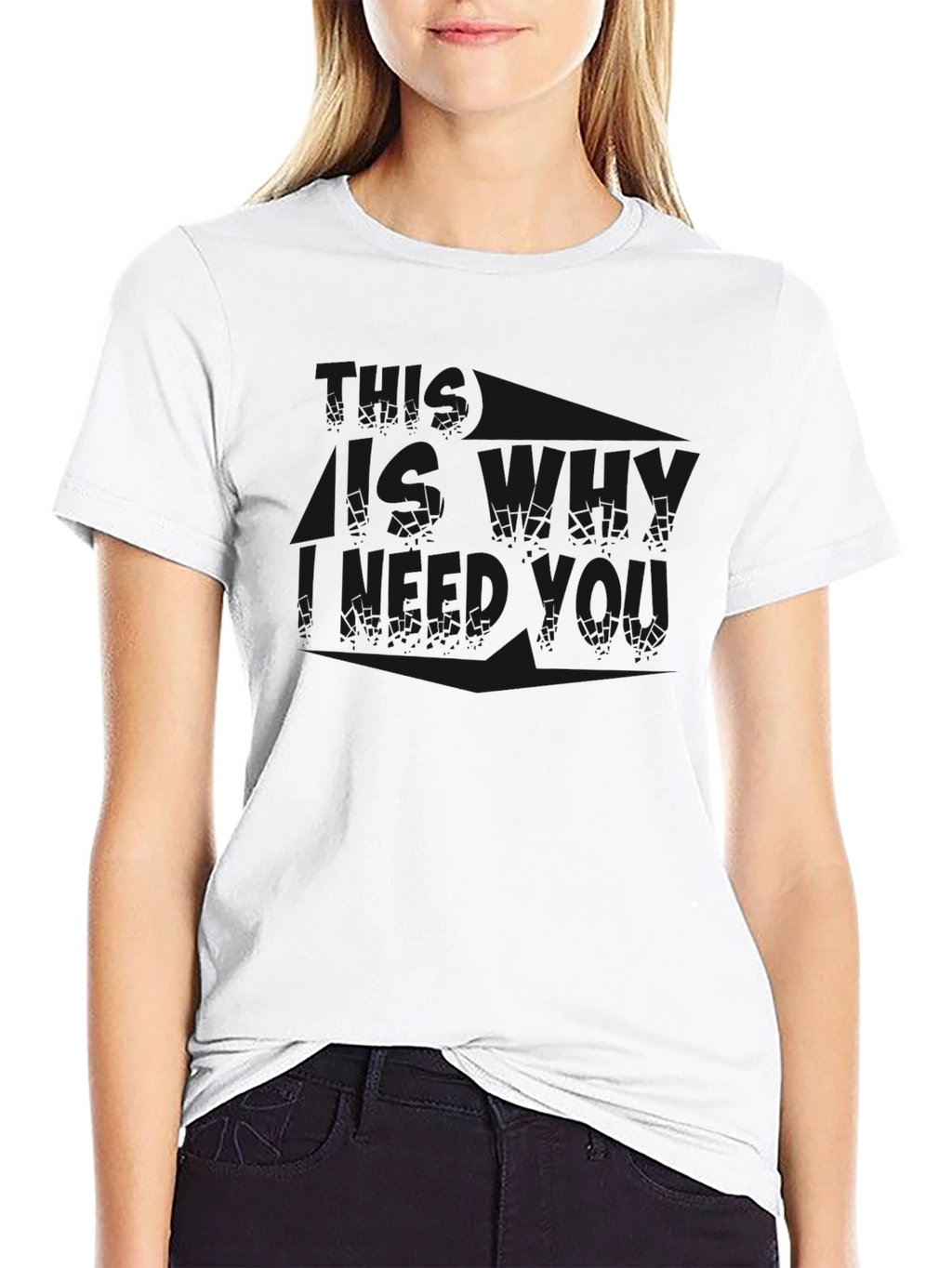 Mens Solid Black Crewneck T-Shirt