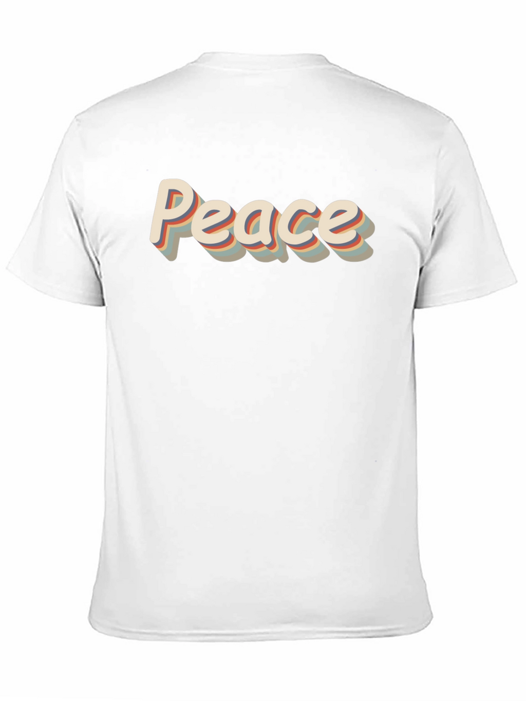 Retro Peace Graphic Tee - Mens Black T-Shirt