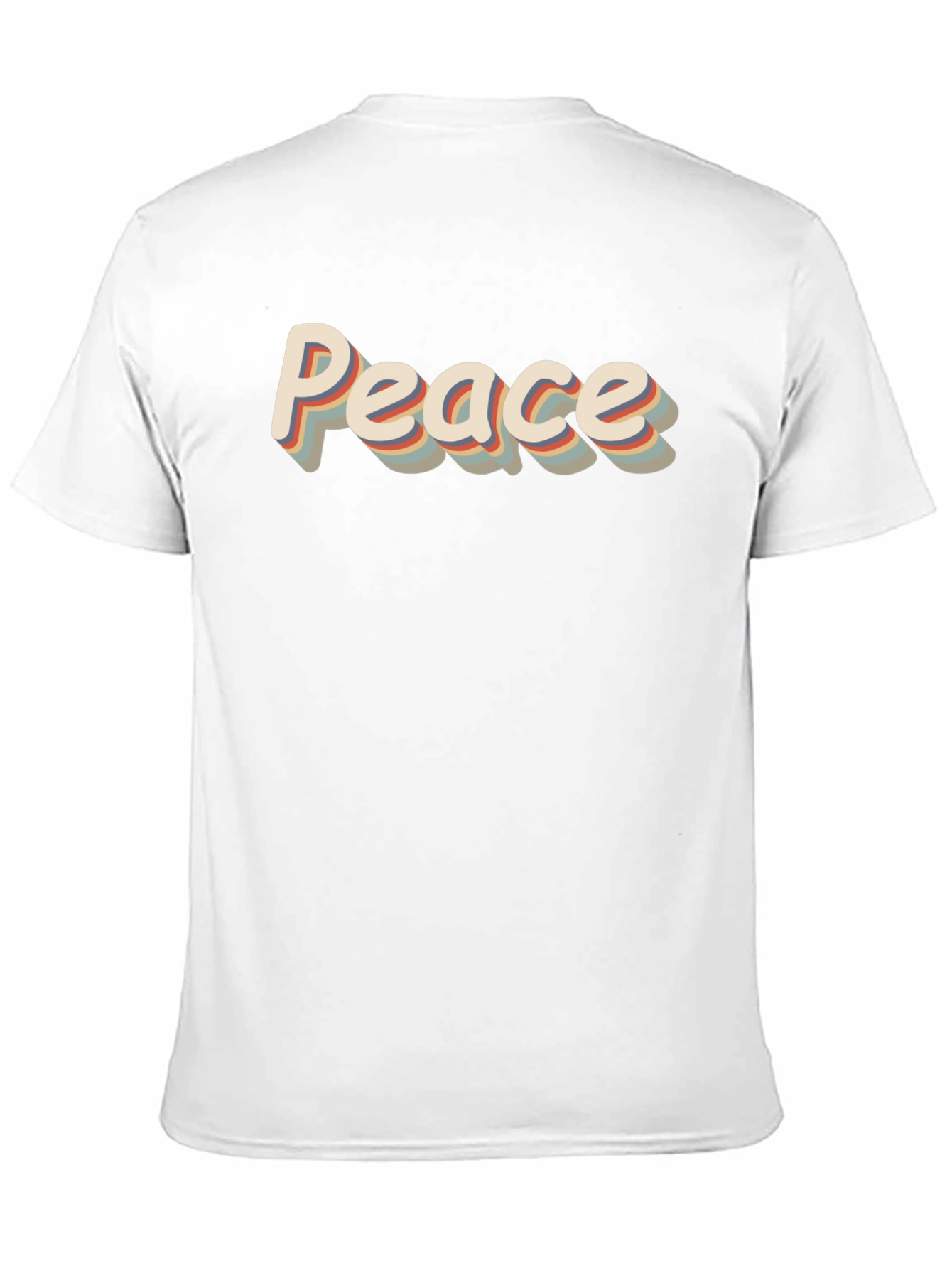Retro Peace Graphic Tee - Mens Black T-Shirt