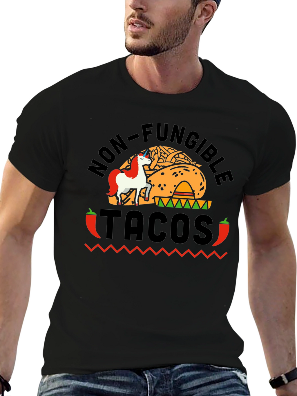 Non-Fungible Tacos Funny Graphic Tee