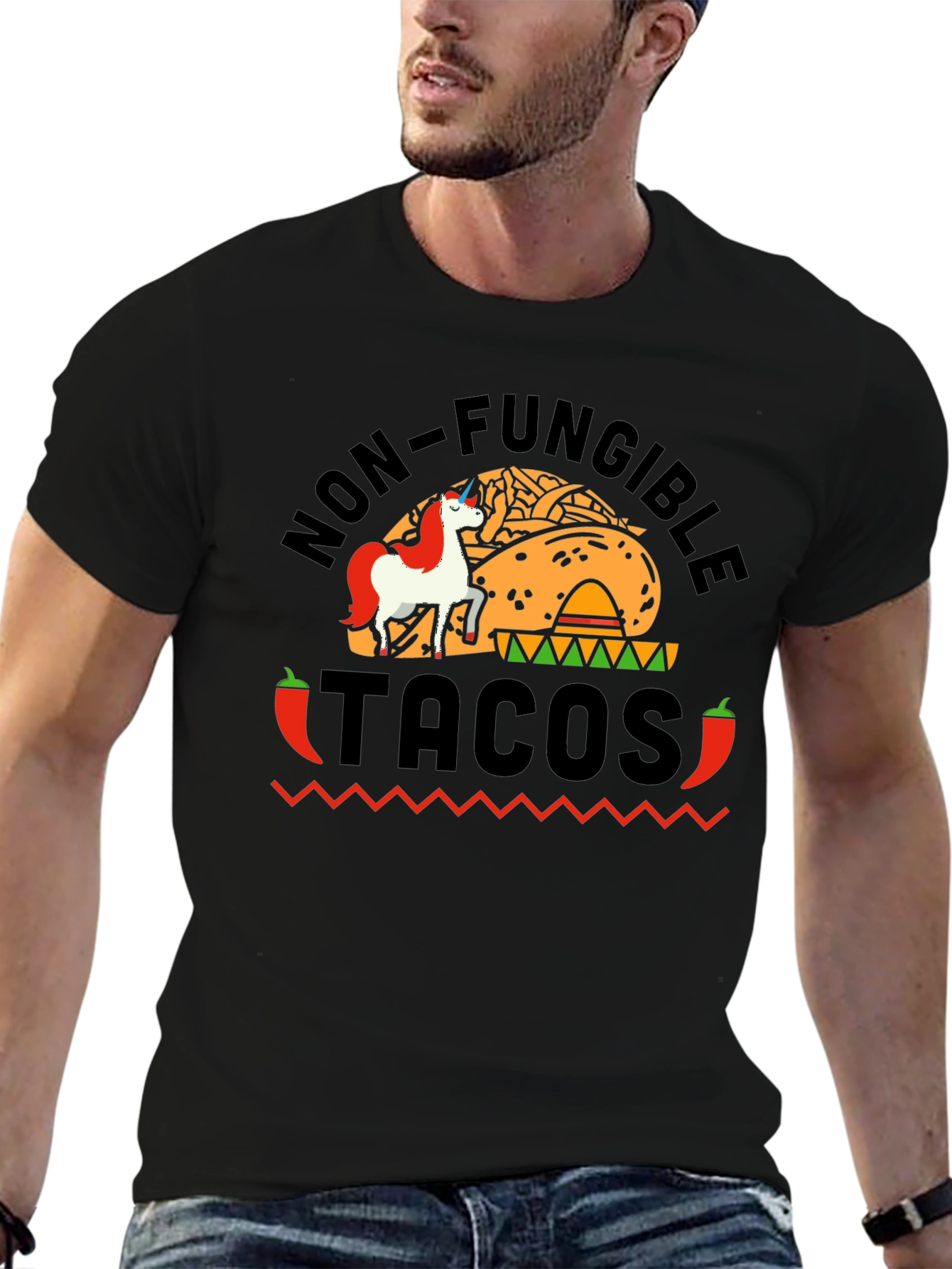 Non-Fungible Tacos Funny Graphic Tee