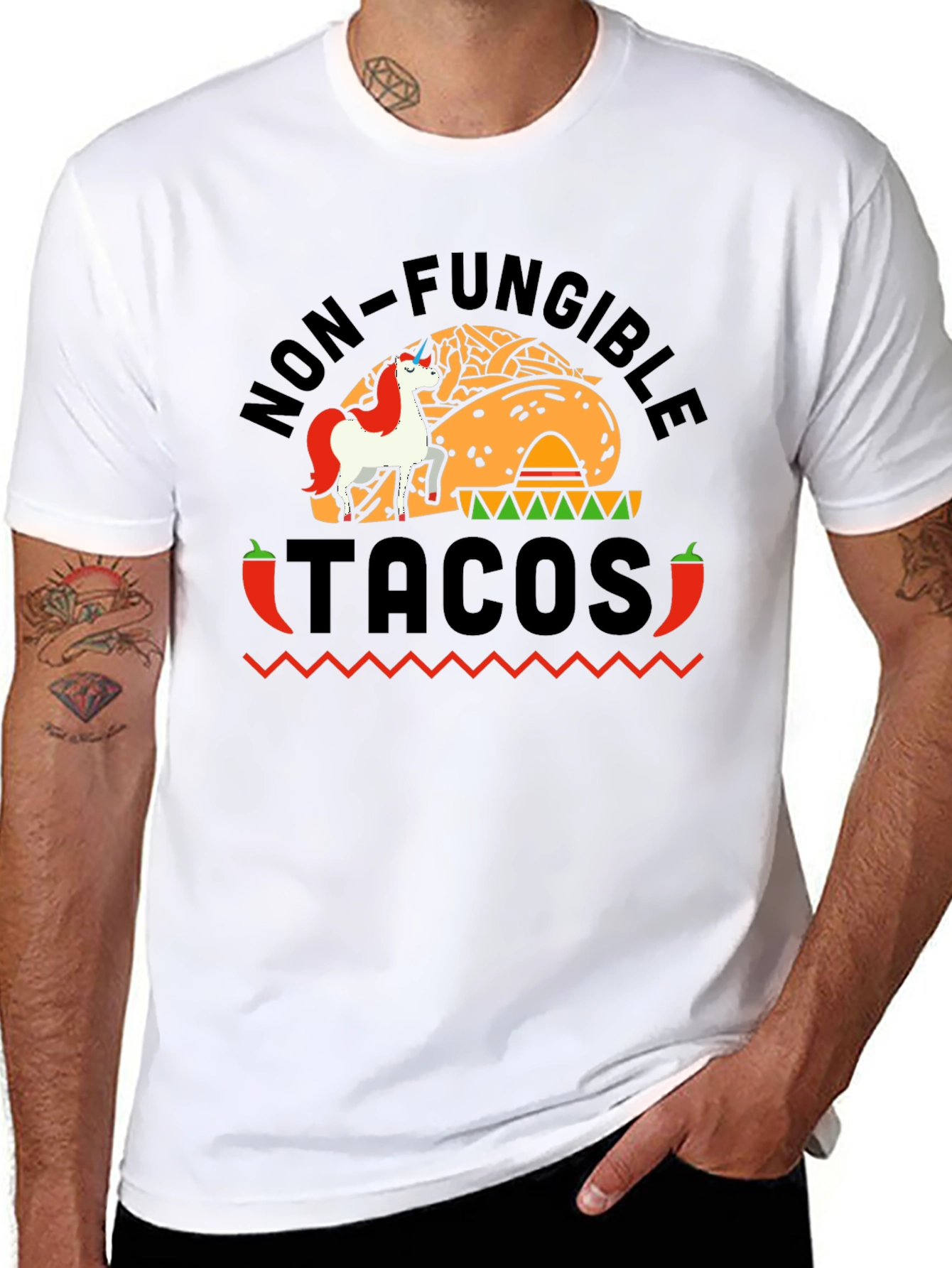 Non-Fungible Tacos Funny Graphic Tee