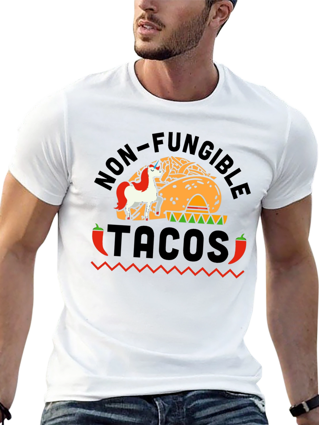 Non-Fungible Tacos Funny Graphic Tee