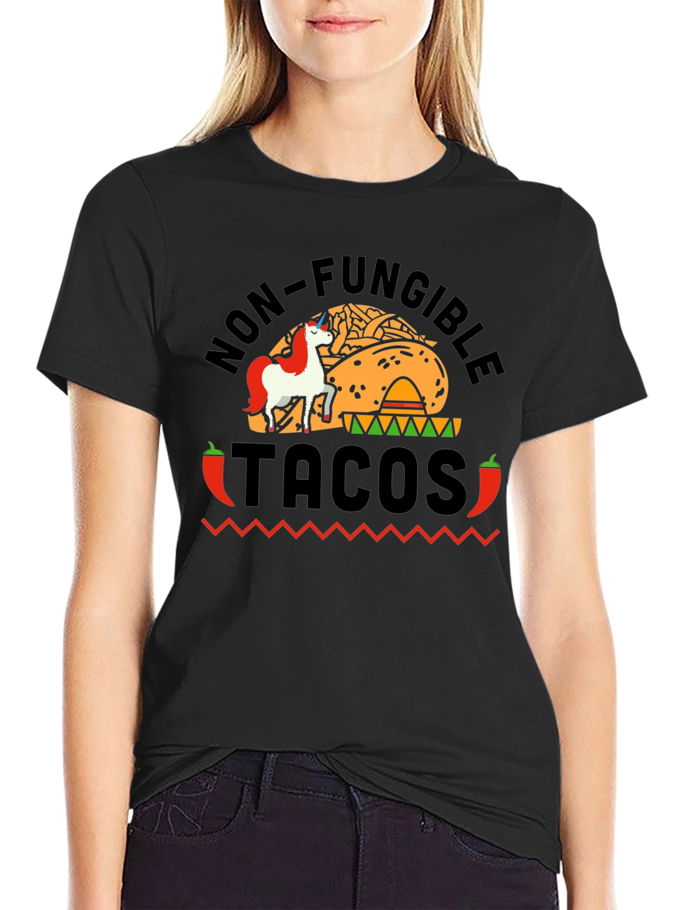 Non-Fungible Tacos Funny Graphic Tee