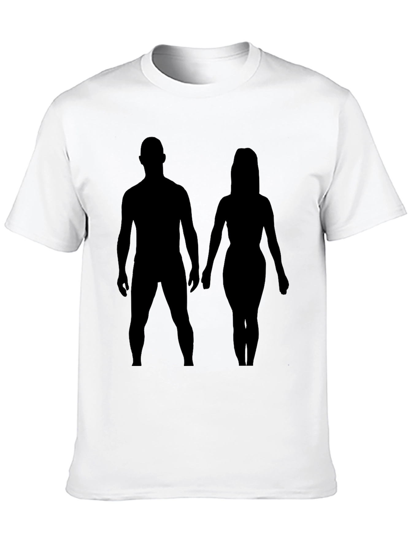 Silhouette Couple Black Tee