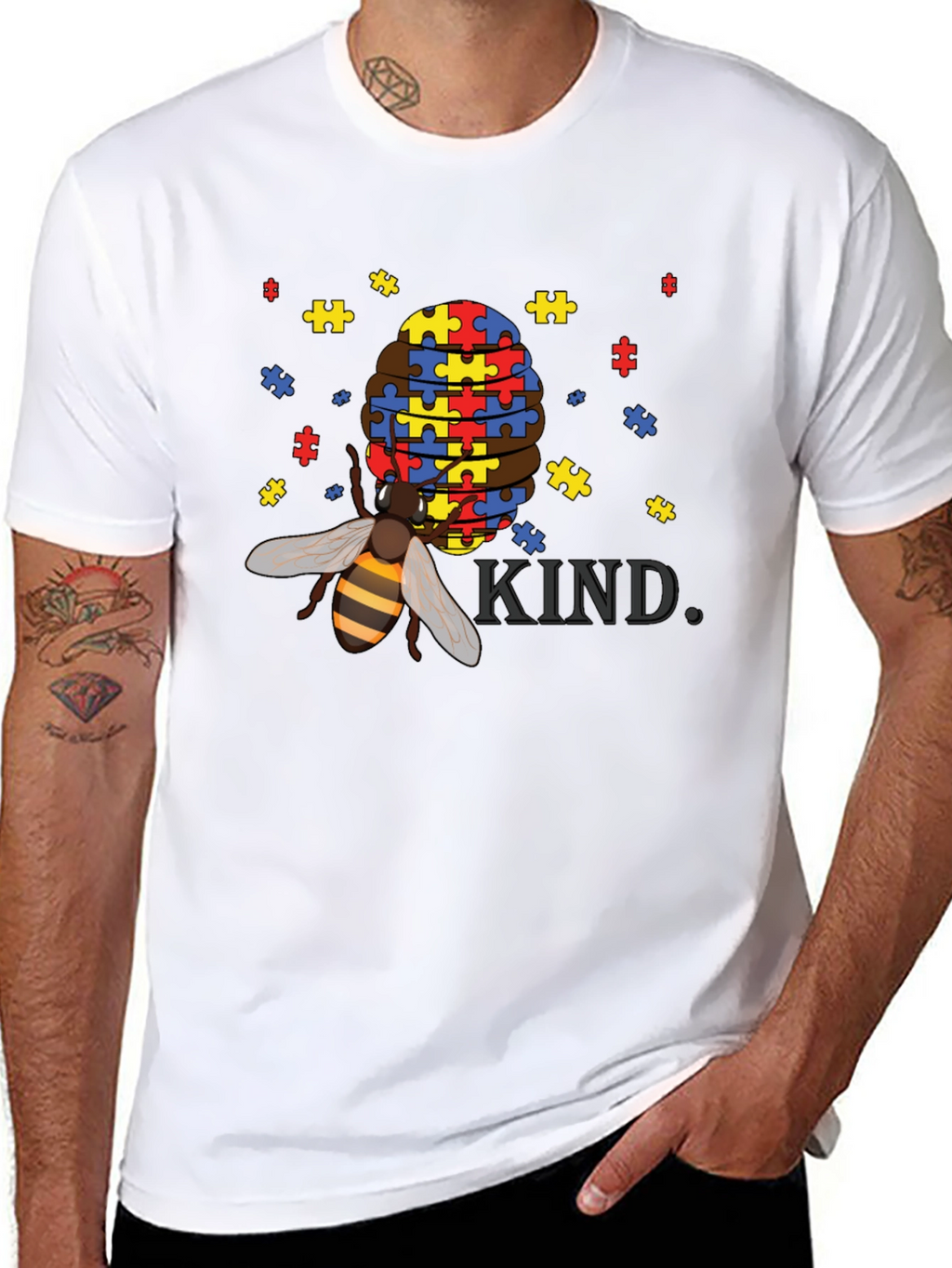 Bee Kind Autism Awareness T-Shirt